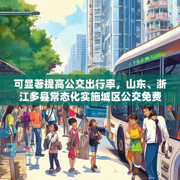 可显著提高公交出行率，山东、浙江多县常态化实施城区公交免费