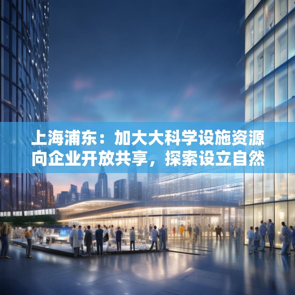 上海浦东：加大大科学设施资源向企业开放共享，探索设立自然科学基金