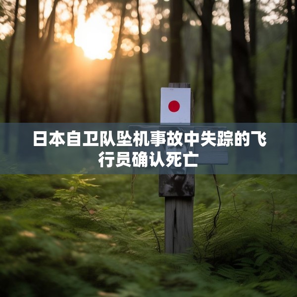 日本自卫队坠机事故中失踪的飞行员确认死亡