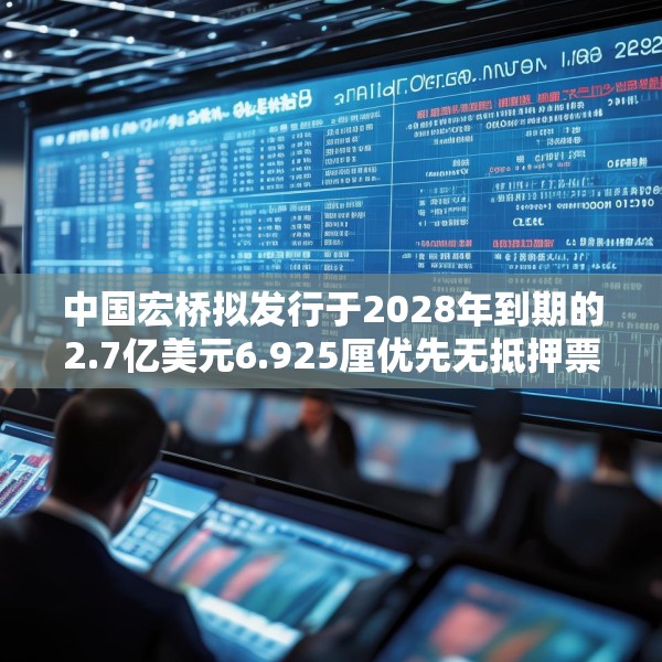中国宏桥拟发行于2028年到期的2.7亿美元6.925厘优先无抵押票据
