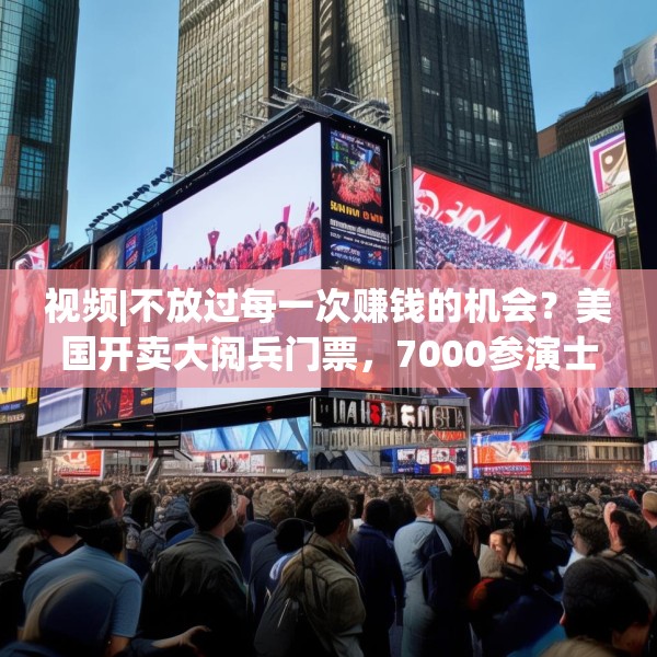 视频|不放过每一次赚钱的机会？美国开卖大阅兵门票，7000参演士兵一天只供一顿热餐
