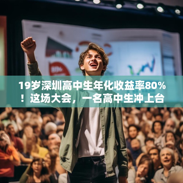 19岁深圳高中生年化收益率80%！这场大会，一名高中生冲上台高呼“我一定会成功的”！