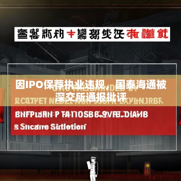 因IPO保荐执业违规，国泰海通被深交所通报批评