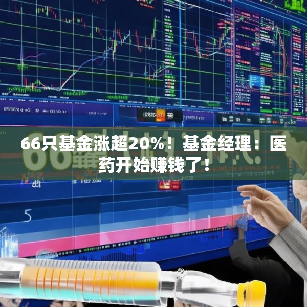 66只基金涨超20%！基金经理：医药开始赚钱了！