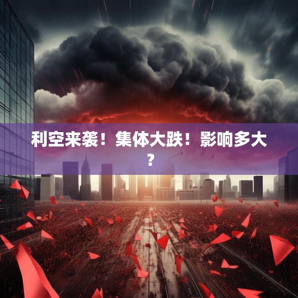 利空来袭！集体大跌！影响多大？