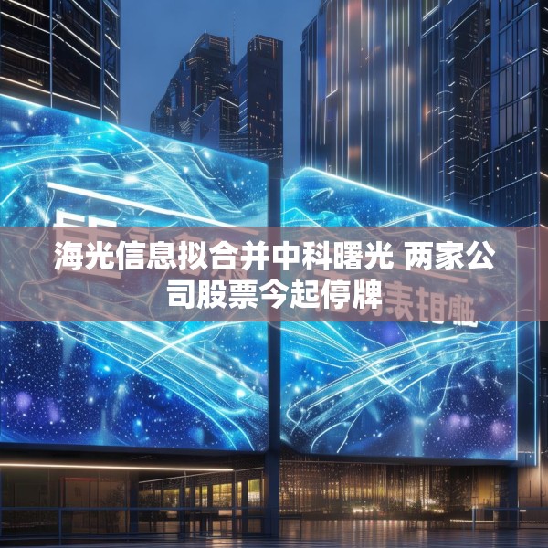 海光信息拟合并中科曙光 两家公司股票今起停牌