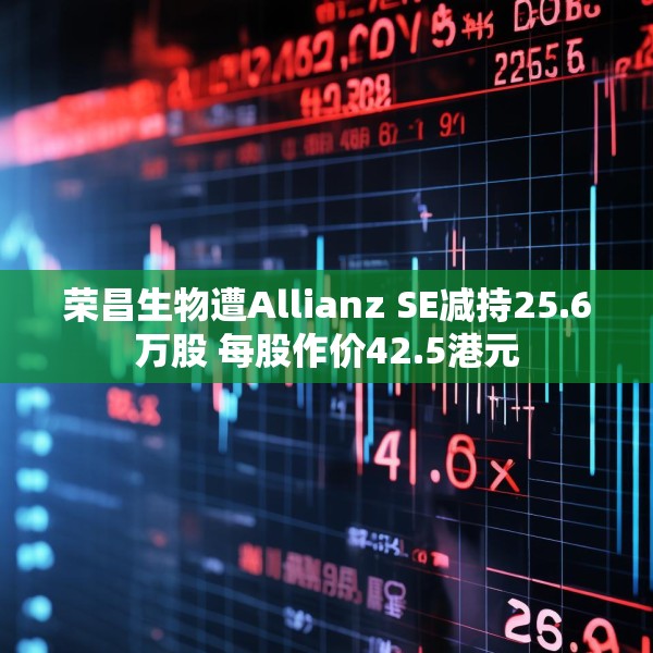荣昌生物遭Allianz SE减持25.6万股 每股作价42.5港元
