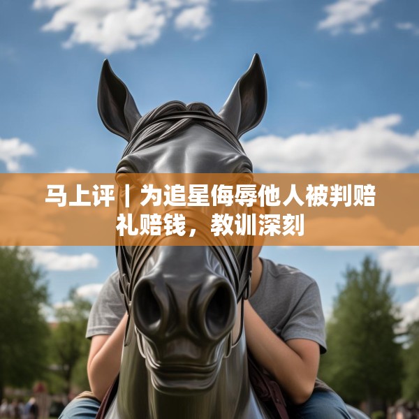 马上评｜为追星侮辱他人被判赔礼赔钱，教训深刻