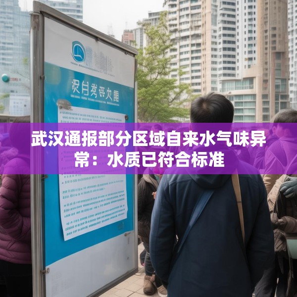 武汉通报部分区域自来水气味异常：水质已符合标准