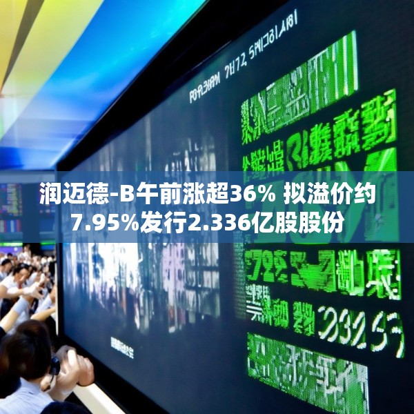 润迈德-B午前涨超36% 拟溢价约7.95%发行2.336亿股股份