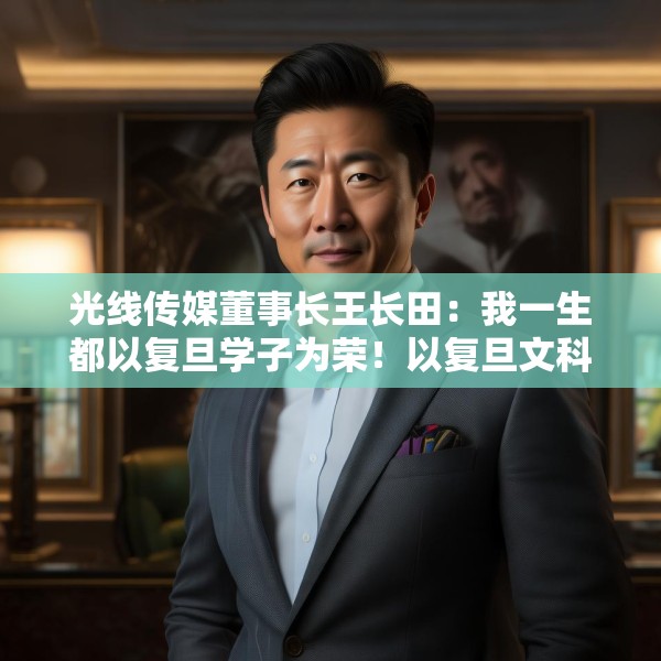 光线传媒董事长王长田：我一生都以复旦学子为荣！以复旦文科生为荣！