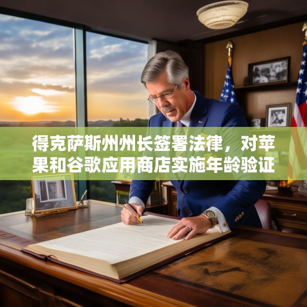 得克萨斯州州长签署法律，对苹果和谷歌应用商店实施年龄验证
