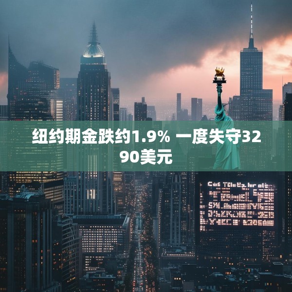纽约期金跌约1.9% 一度失守3290美元