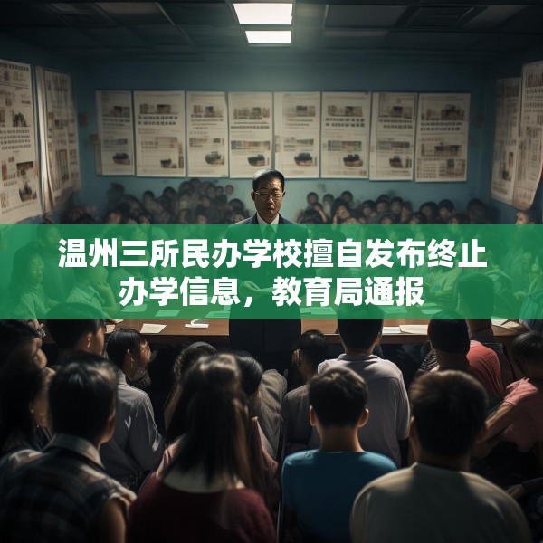 温州三所民办学校擅自发布终止办学信息，教育局通报