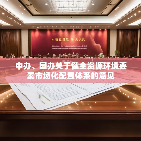 中办、国办关于健全资源环境要素市场化配置体系的意见