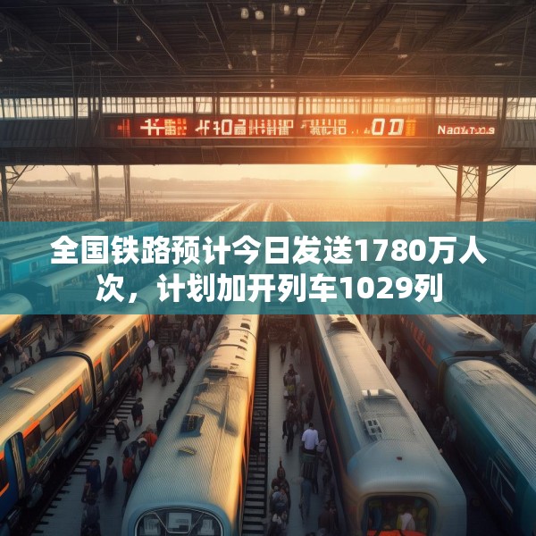 全国铁路预计今日发送1780万人次，计划加开列车1029列