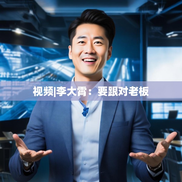 视频|李大霄：要跟对老板