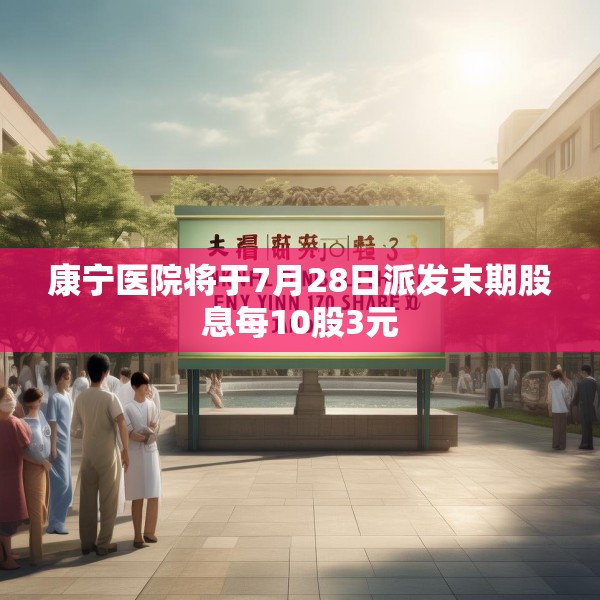 康宁医院将于7月28日派发末期股息每10股3元