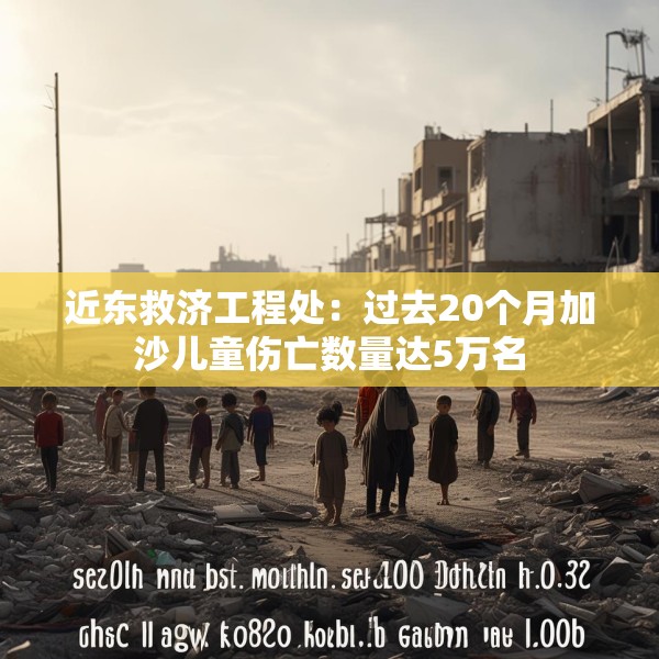 近东救济工程处：过去20个月加沙儿童伤亡数量达5万名