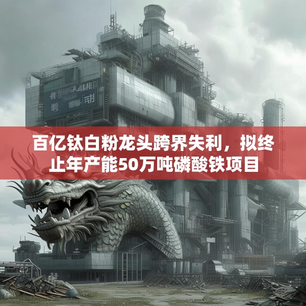 百亿钛白粉龙头跨界失利，拟终止年产能50万吨磷酸铁项目