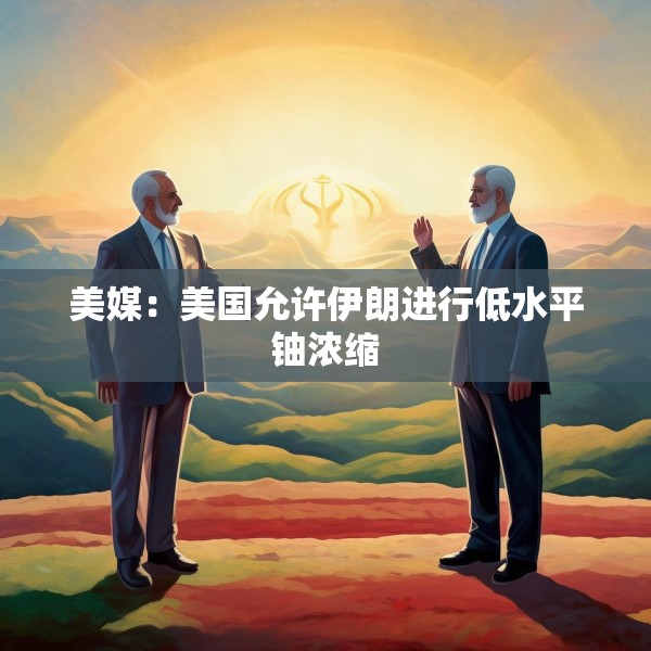 美媒：美国允许伊朗进行低水平铀浓缩