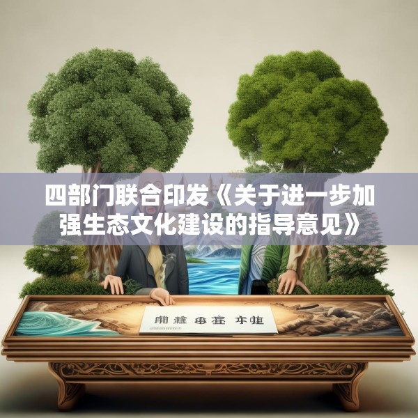 四部门联合印发《关于进一步加强生态文化建设的指导意见》