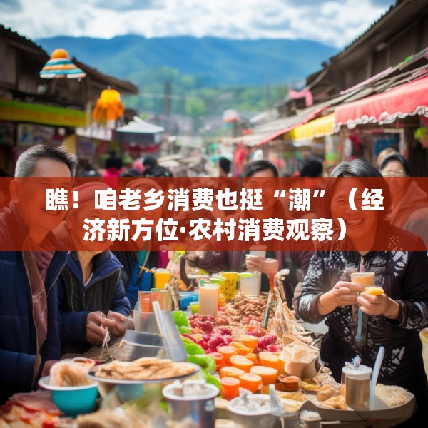 瞧！咱老乡消费也挺“潮”（经济新方位·农村消费观察）