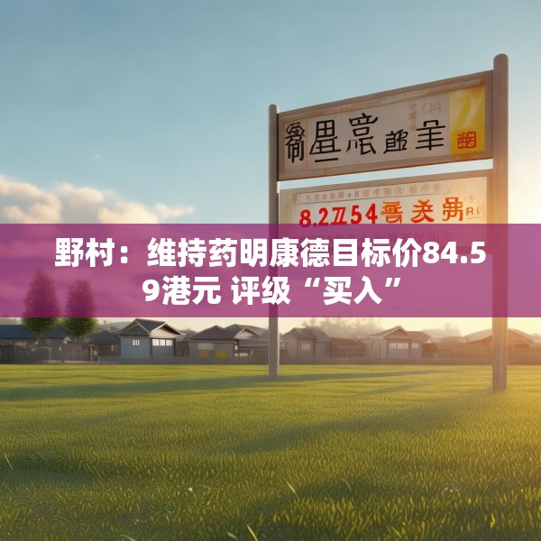 野村：维持药明康德目标价84.59港元 评级“买入”