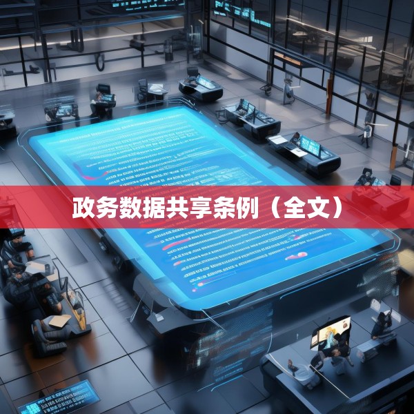 政务数据共享条例（全文）