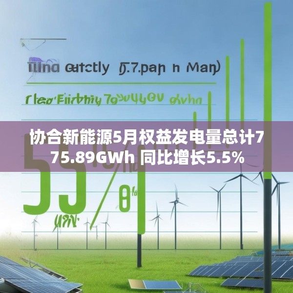 协合新能源5月权益发电量总计775.89GWh 同比增长5.5%