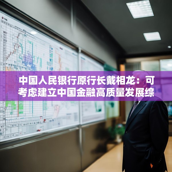 中国人民银行原行长戴相龙：可考虑建立中国金融高质量发展综合评估指标体系