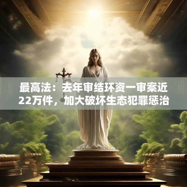 最高法：去年审结环资一审案近22万件，加大破坏生态犯罪惩治
