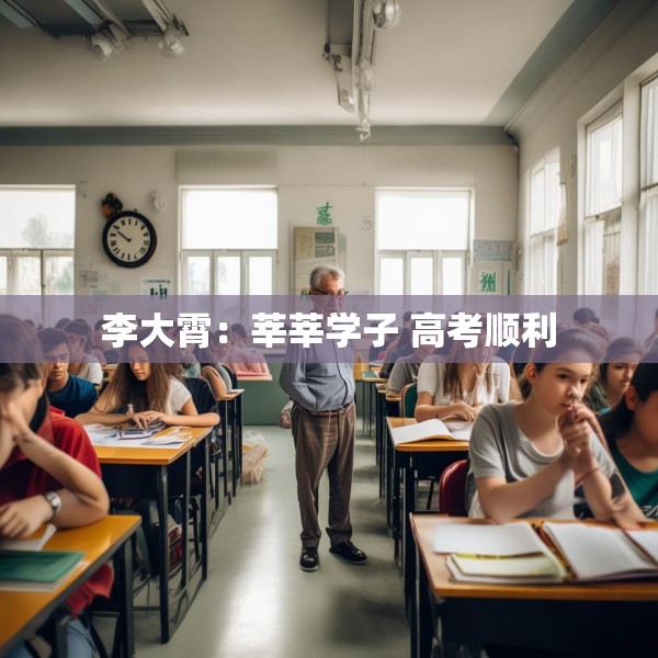 李大霄：莘莘学子 高考顺利