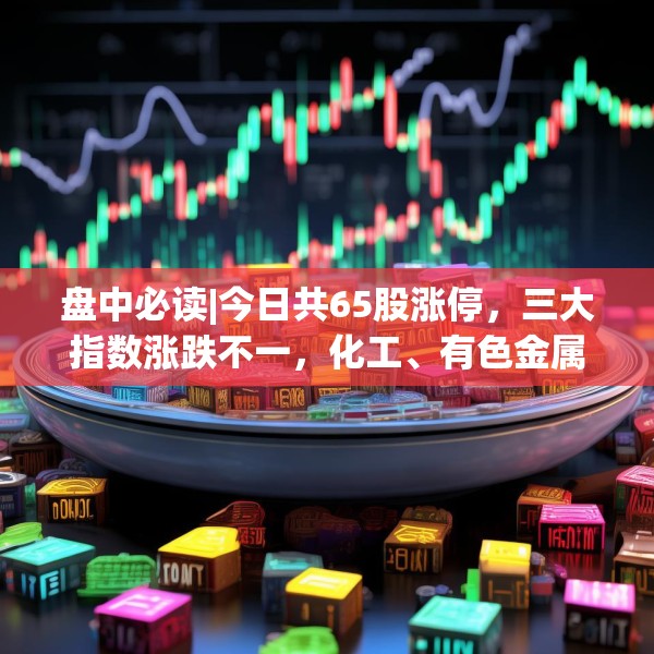 盘中必读|今日共65股涨停，三大指数涨跌不一，化工、有色金属概念逆势活跃