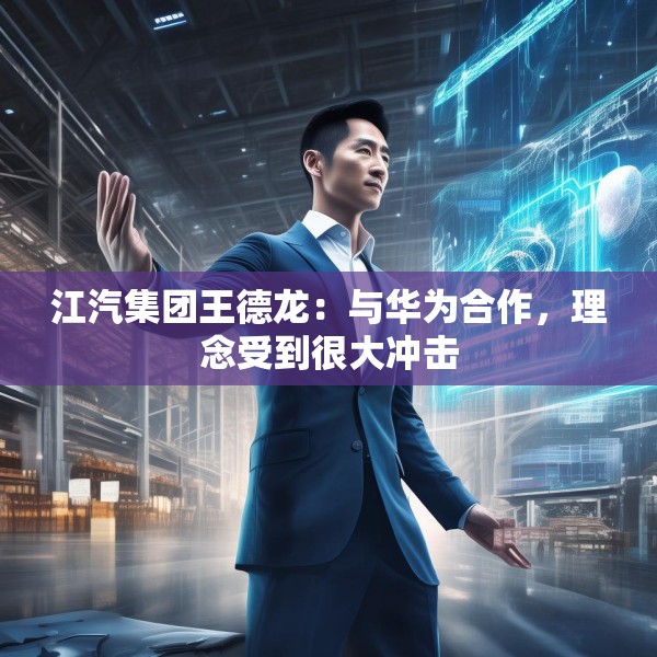 江汽集团王德龙：与华为合作，理念受到很大冲击