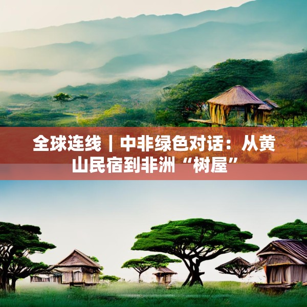 全球连线｜中非绿色对话：从黄山民宿到非洲“树屋”