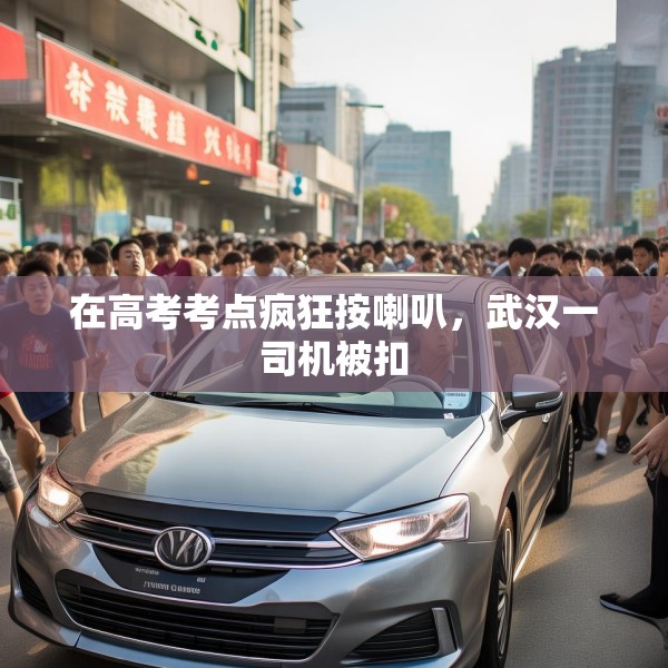在高考考点疯狂按喇叭，武汉一司机被扣