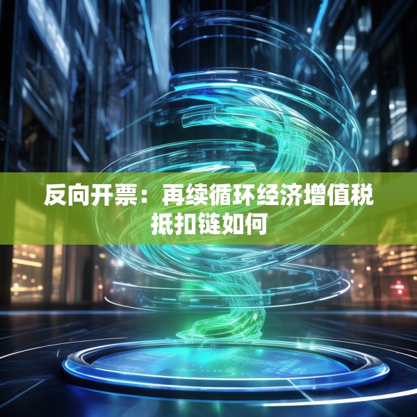 反向开票：再续循环经济增值税抵扣链如何