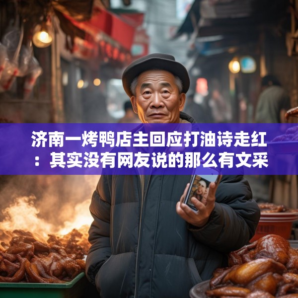 济南一烤鸭店主回应打油诗走红：其实没有网友说的那么有文采，当时没怎么考虑