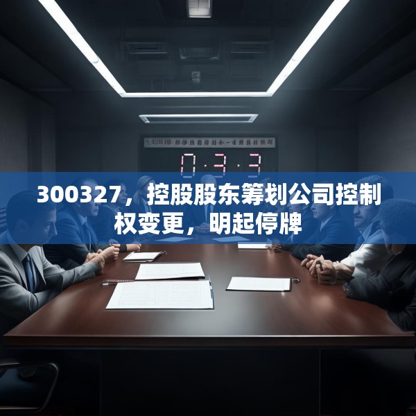 300327，控股股东筹划公司控制权变更，明起停牌