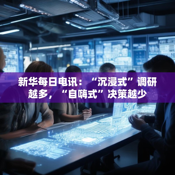 新华每日电讯：“沉浸式”调研越多，“自嗨式”决策越少
