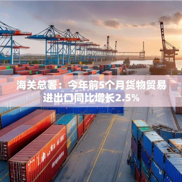 海关总署：今年前5个月货物贸易进出口同比增长2.5%