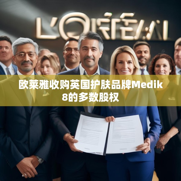 欧莱雅收购英国护肤品牌Medik8的多数股权