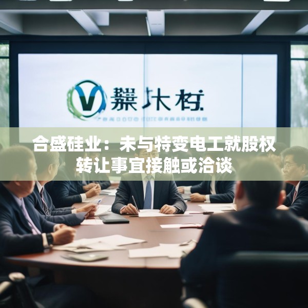 合盛硅业：未与特变电工就股权转让事宜接触或洽谈