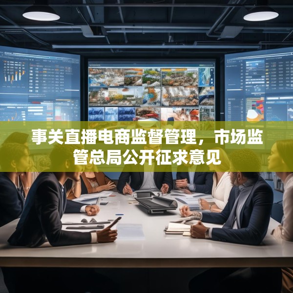 事关直播电商监督管理，市场监管总局公开征求意见