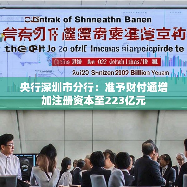 央行深圳市分行：准予财付通增加注册资本至223亿元