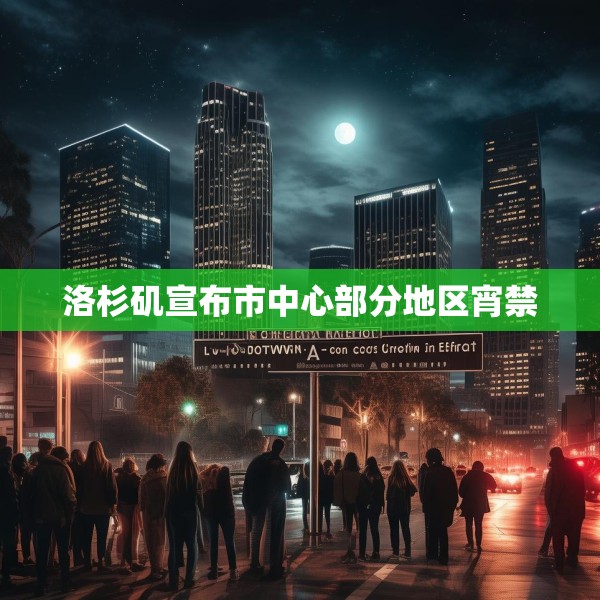 洛杉矶宣布市中心部分地区宵禁