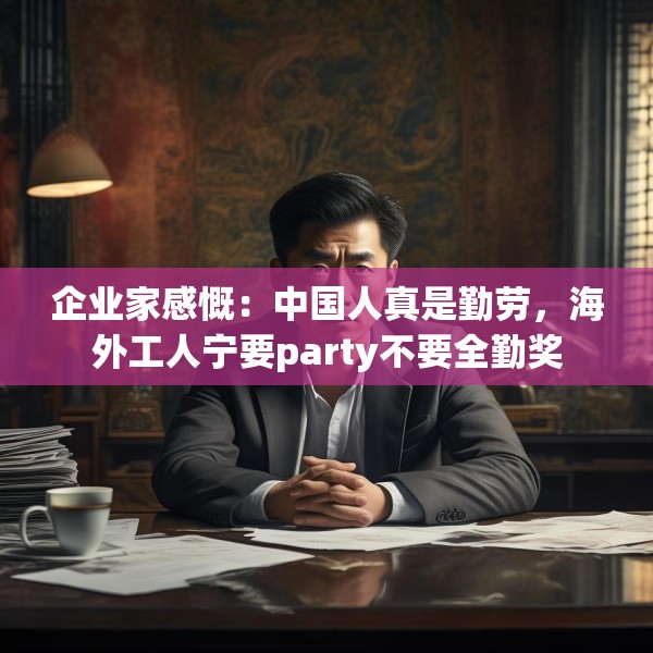 企业家感慨：中国人真是勤劳，海外工人宁要party不要全勤奖