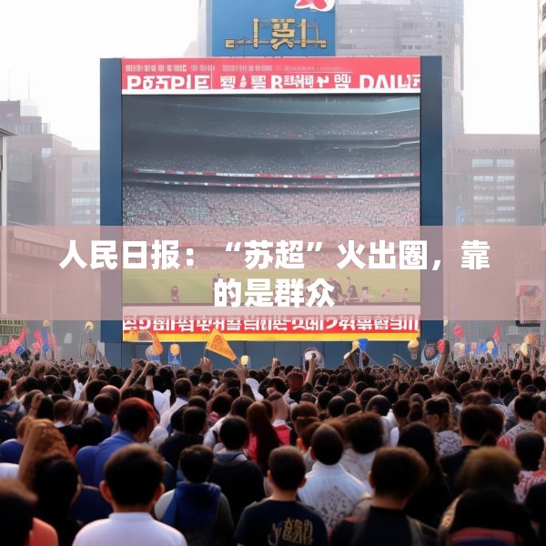 人民日报：“苏超”火出圈，靠的是群众