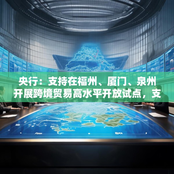 央行：支持在福州、厦门、泉州开展跨境贸易高水平开放试点，支持银行优化新型跨境贸易结算